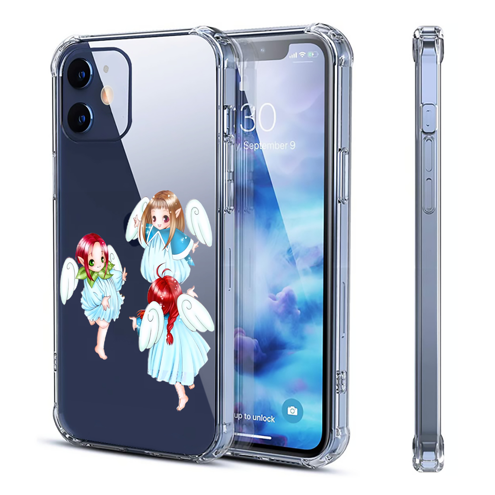 （画像用） 遊☆戯☆王 Yu-Gi-Oh! 【iPhone 12シリーズ対応】透明スマホケース（クリアソフトケース）